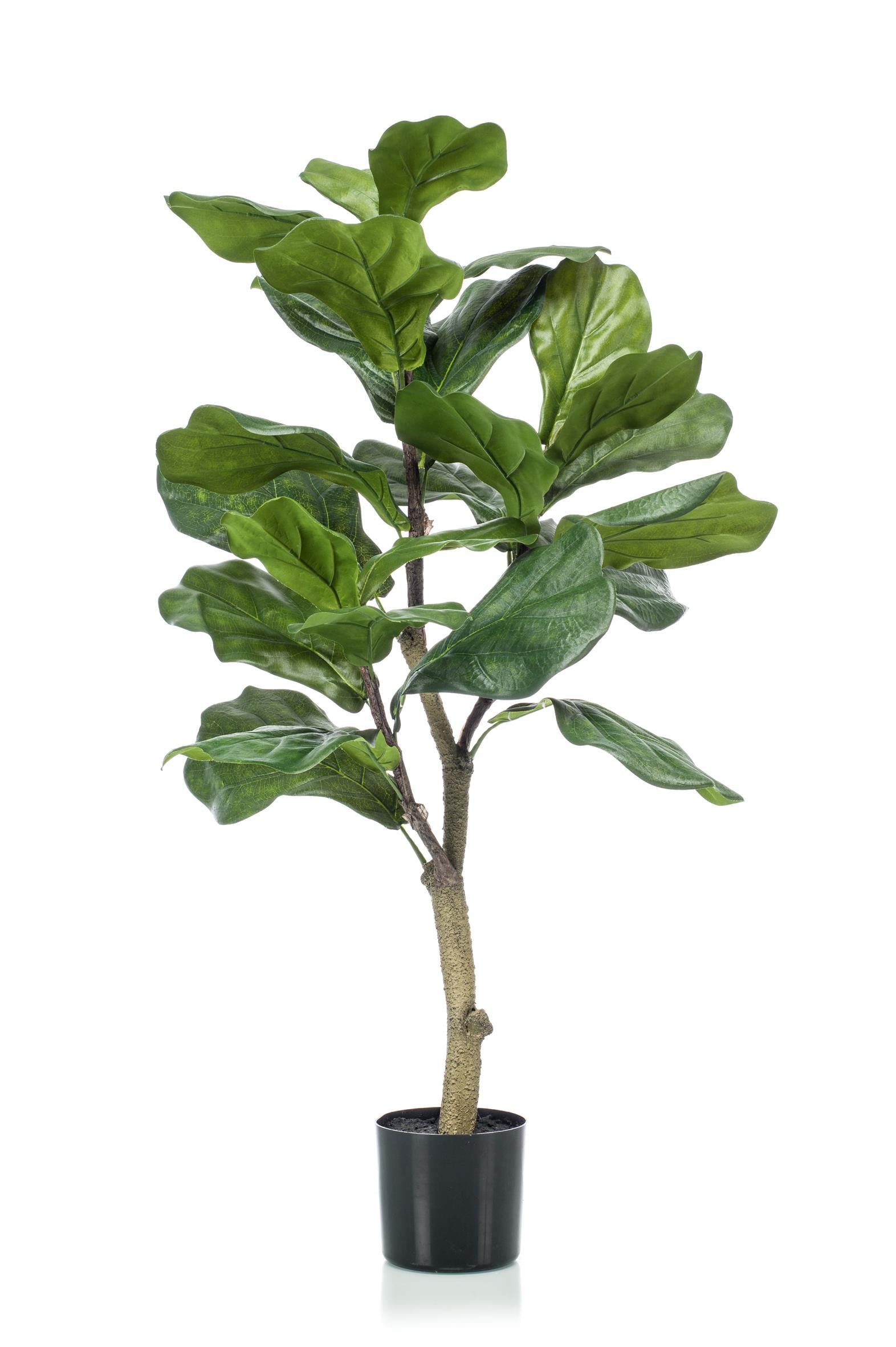 Kunstplant - Ficus Lyrata - Tabaksplant - 90 cm - Forest Plants