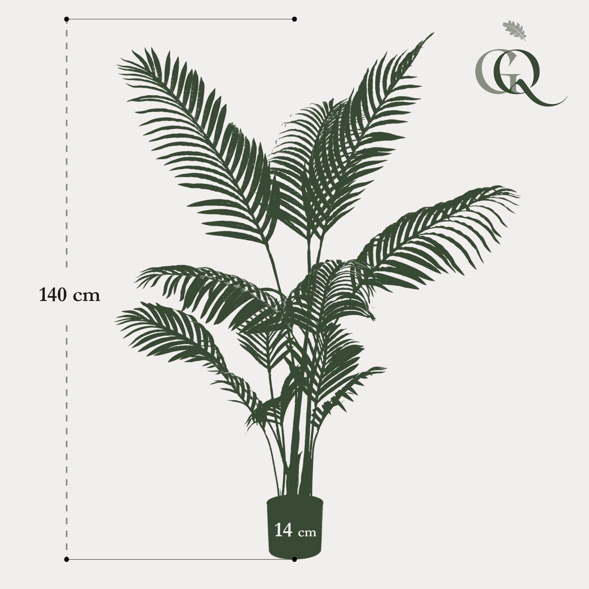 Kunstplant - Howea Forsteriana - 140 cm - Forest Plants