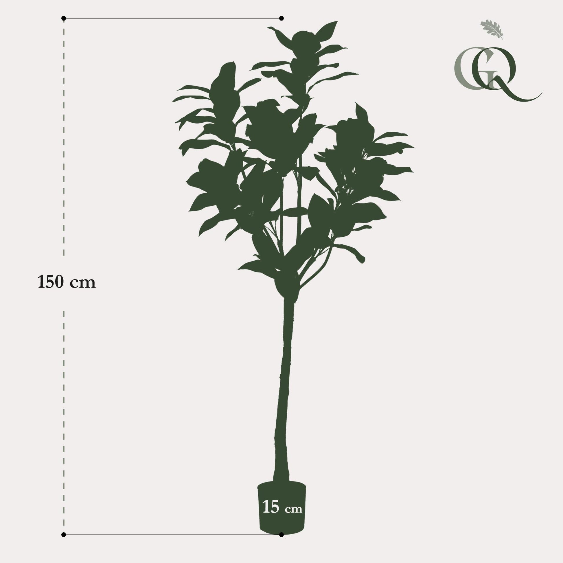 Kunstplant - Magnolia Grandiflora  - 150 cm - Forest Plants