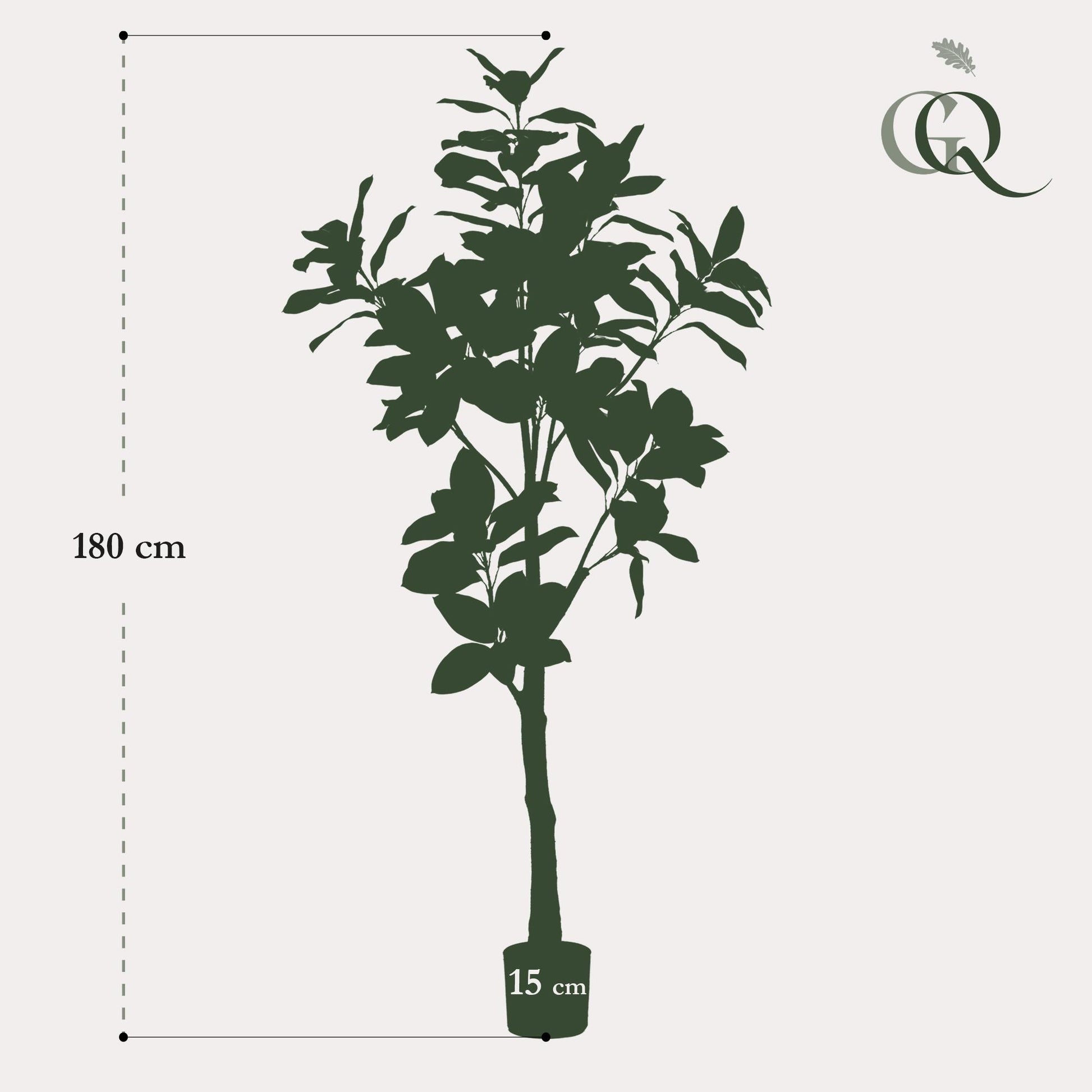 Kunstplant - Magnolia Grandiflora - 180 cm - Forest Plants