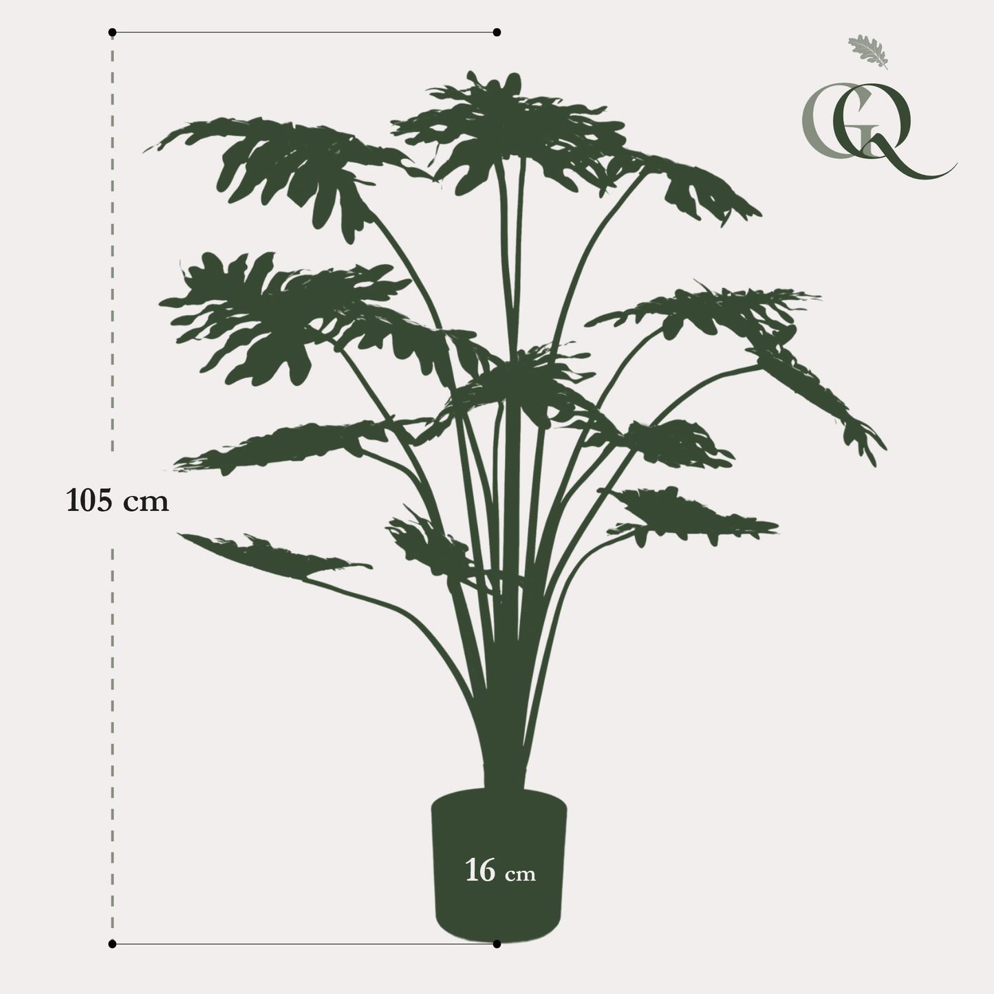 Kunstplant - Tropaeolum Speciosum - Oost Indische Kers - 210 cm - Forest Plants