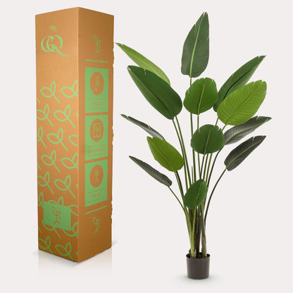 Kunstplant - Strelitzia Nicolai - Paradijsvogelbloem - 190 cm - Forest Plants