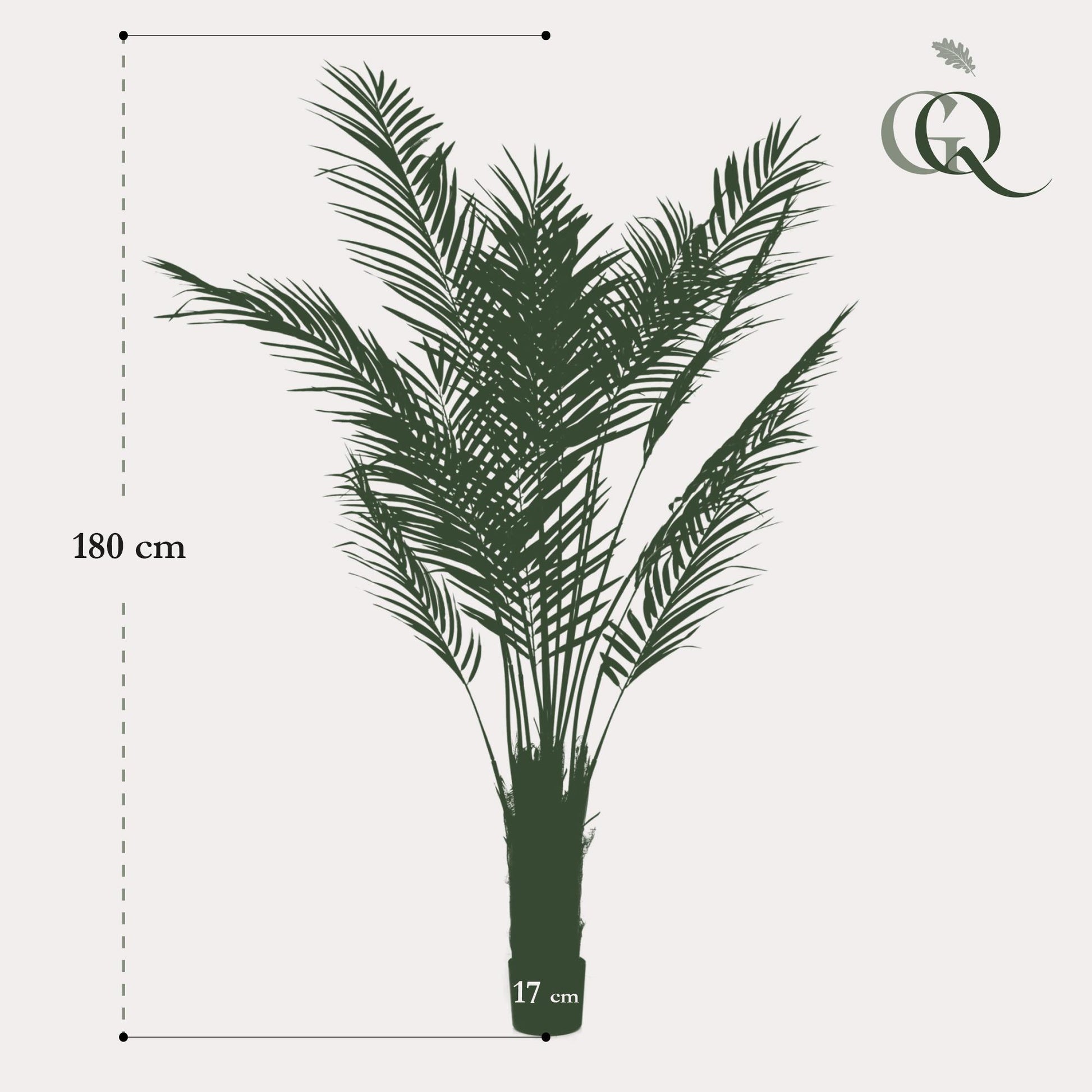 Kunstplant - Areca Lutescens - Goudpalm - 180 cm - Forest Plants