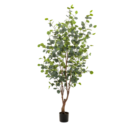 Kunstplant - Eucalyptus - Blauwe Gomboom  - 140 cm - Forest Plants