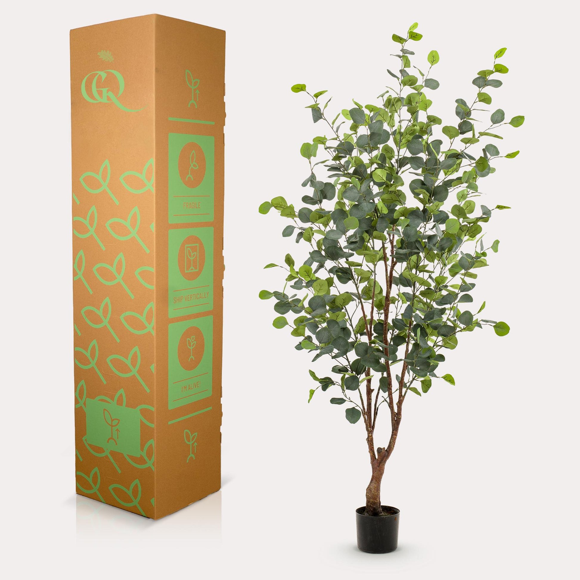 Kunstplant - Eucalyptus - Blauwe Gomboom  - 140 cm - Forest Plants