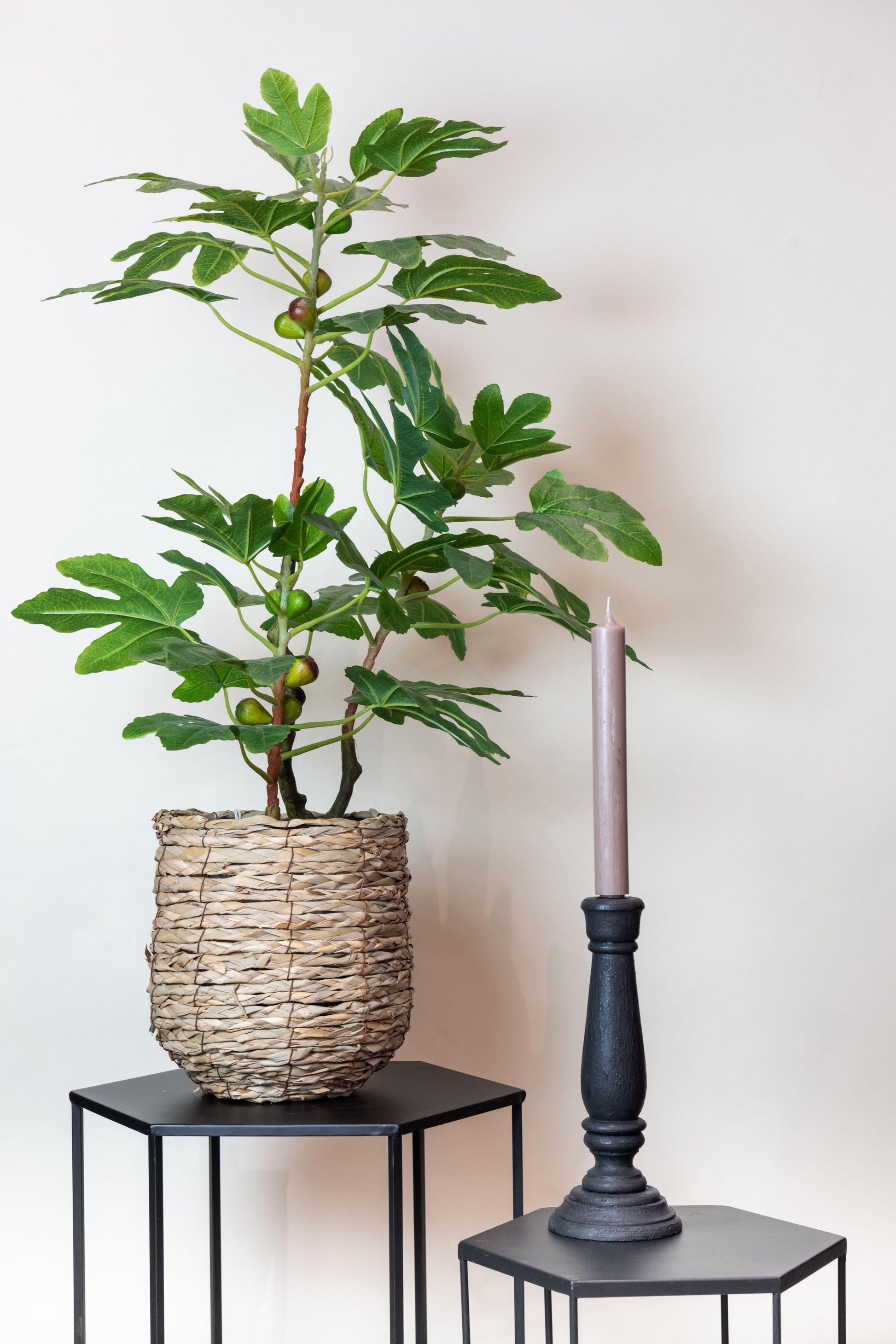 Kunstplant - Ficus Carica - Vijgenboom - 95 cm - Forest Plants