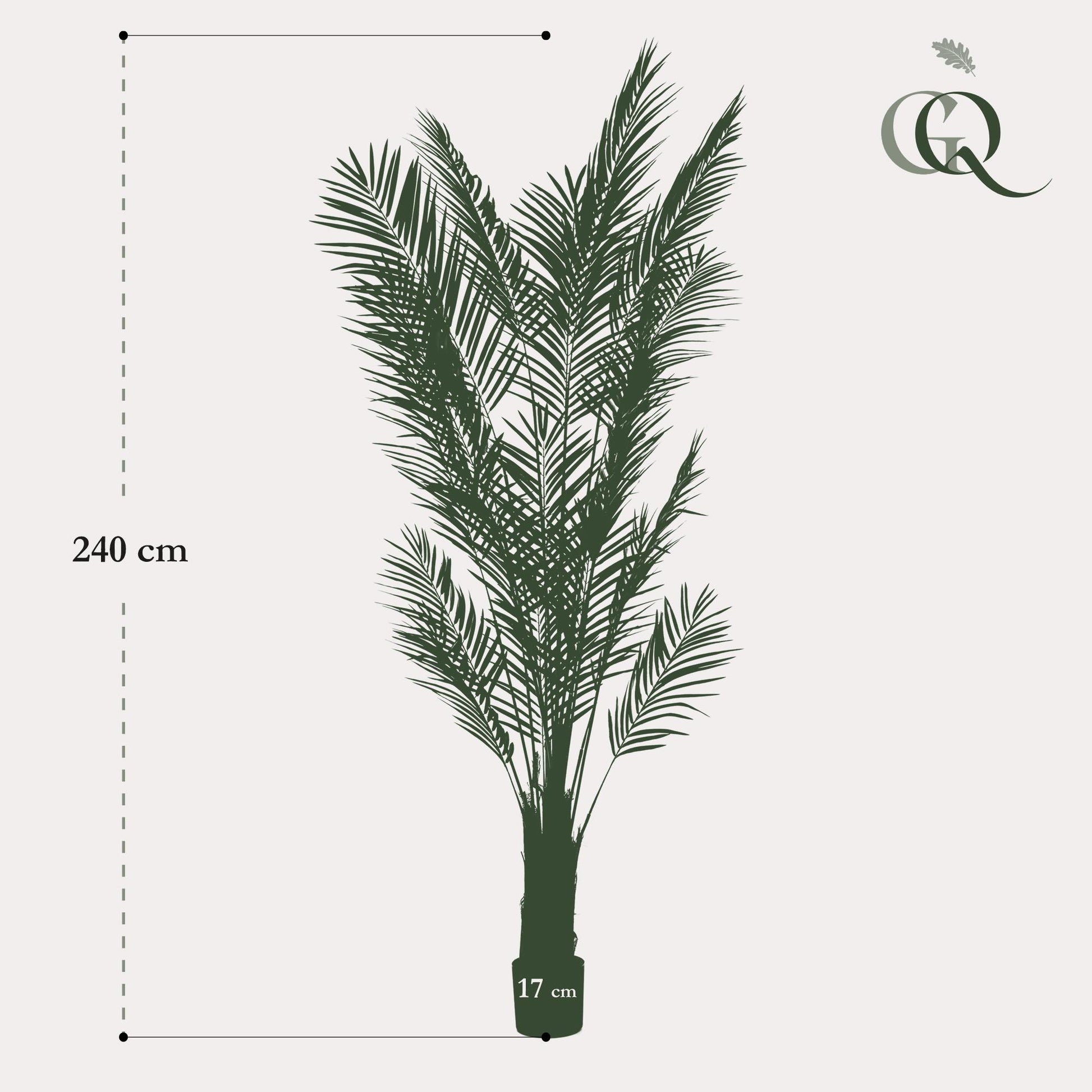 Kunstplant - Areca Lutescens - Goudpalm - 240 cm - Forest Plants