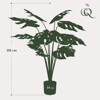 Monstera Deliciosa - kunstplant - 95 cm - Forest Plants