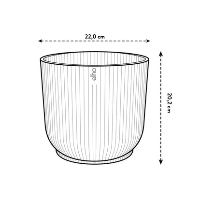 Pot elho Vibes Fold Round wit - D22 x H20