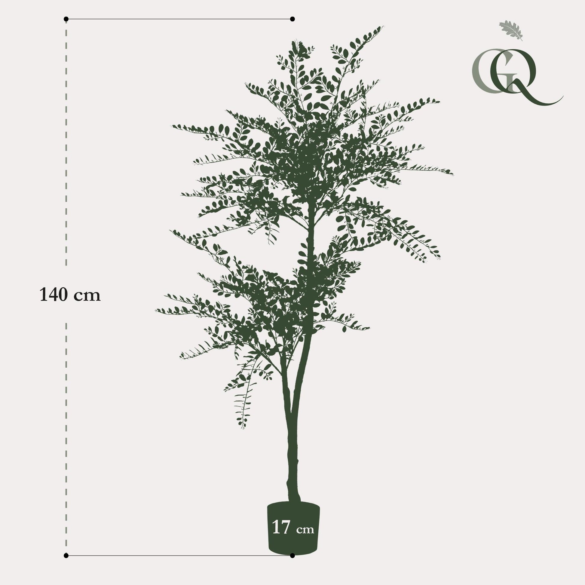 Kunstplant - Sophora tree  - Honingboom - 140 cm - Forest Plants