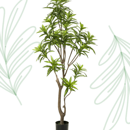 Kunstplant - Dracaena - Drakenboom - 155 cm - Forest Plants