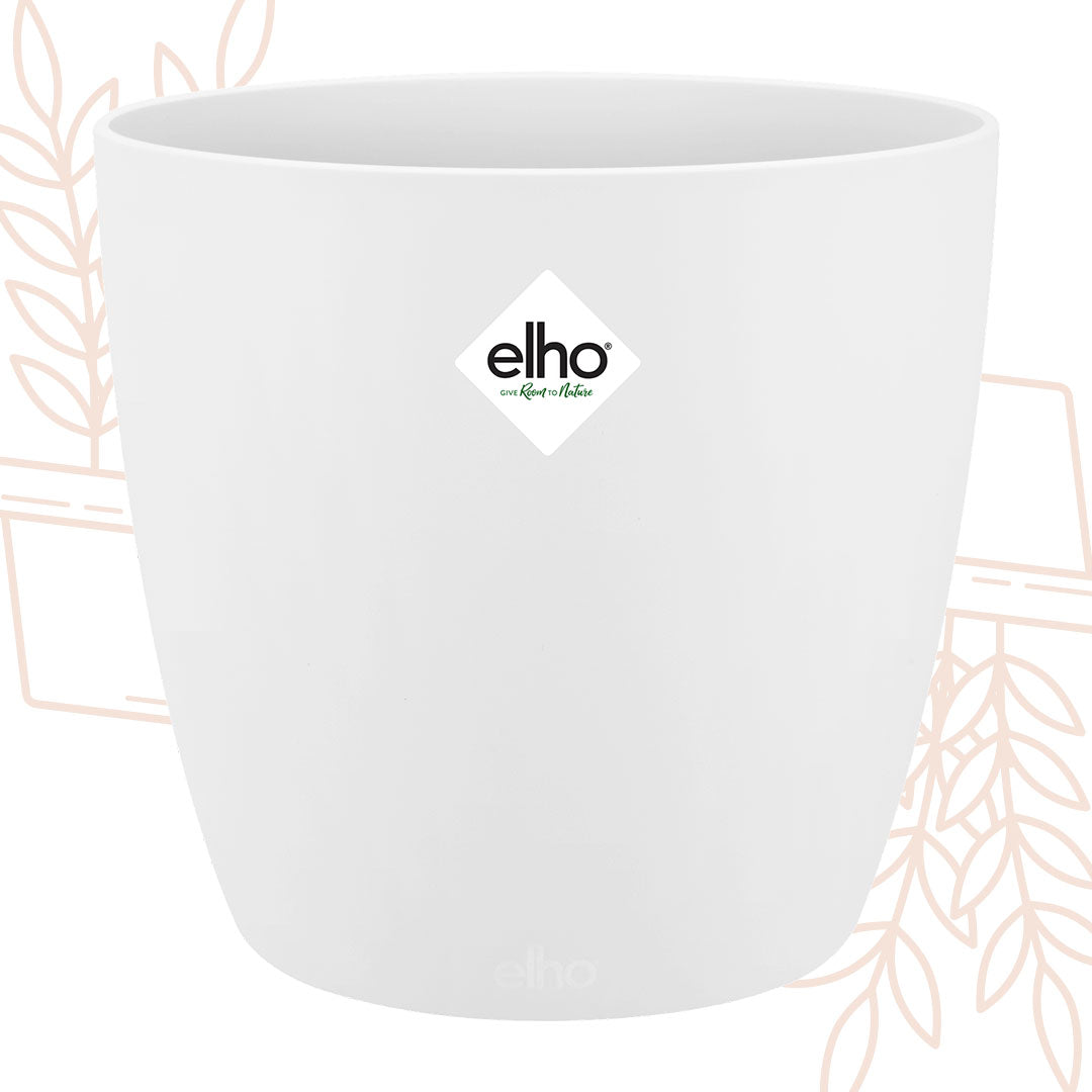 Pot elho Brussels Round Wit D30 x H27