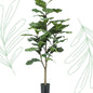 Kunstplant - Ficus Lyrata - Tabaksplant - 120 cm - Forest Plants