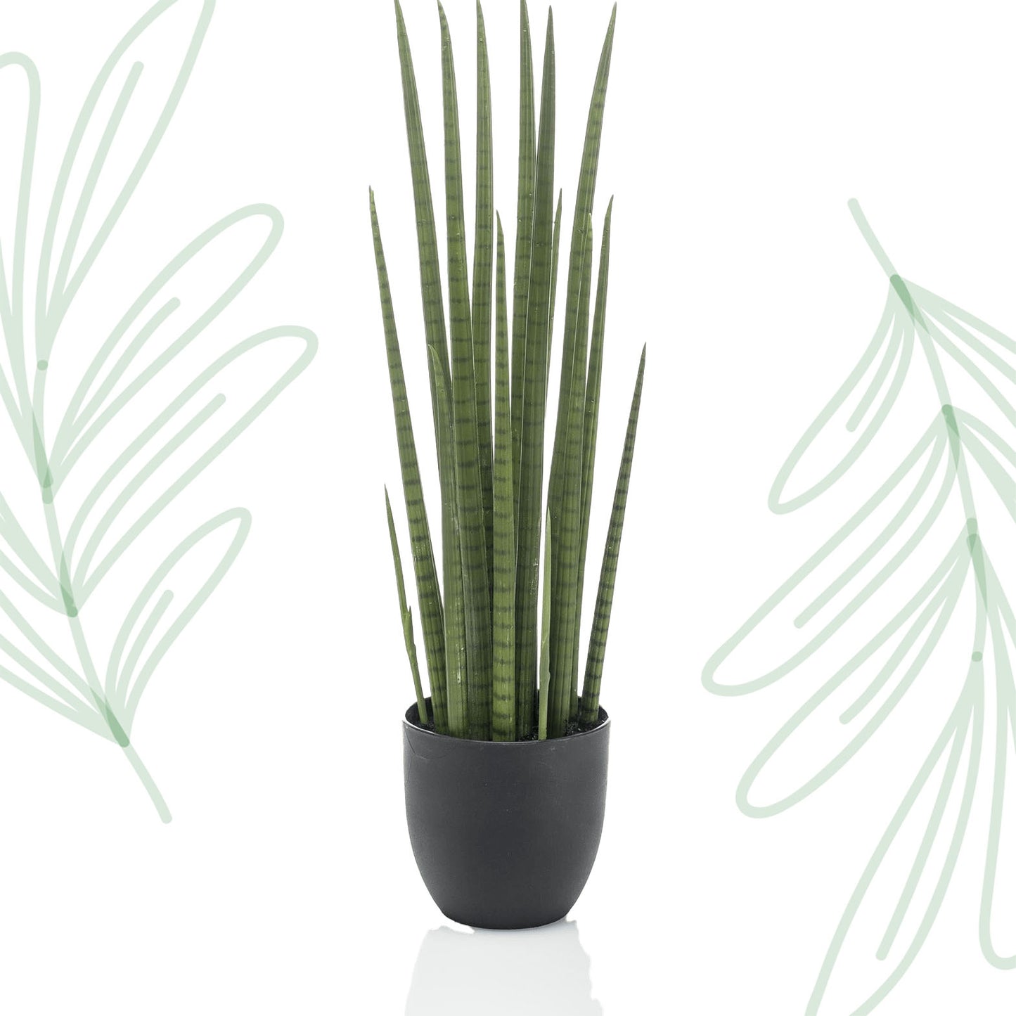 Kunstplant - Sanseveria Cylindrica - Vrouwentong - 70 cm - Forest Plants