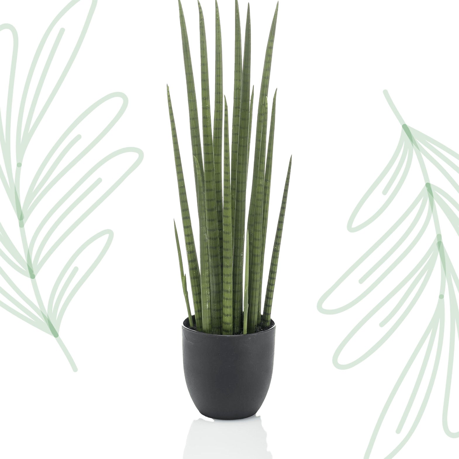 Kunstplant - Sanseveria Cylindrica - Vrouwentong - 70 cm - Forest Plants