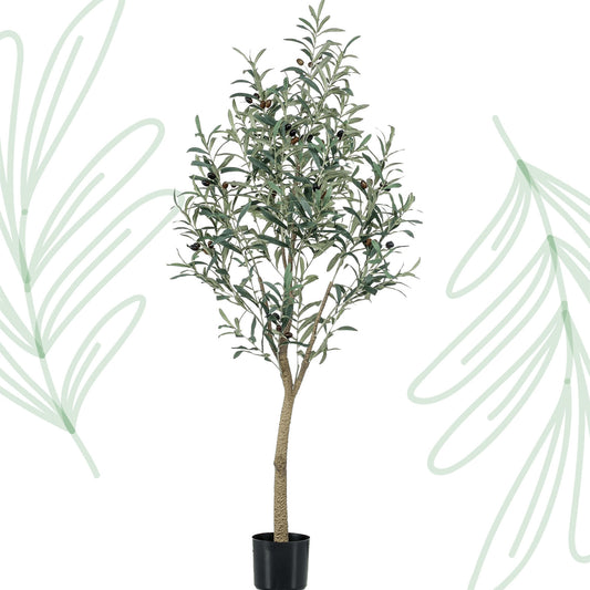 Kunst Olijfboom -  Olea europaea - Olijfboom - 140 cm - Forest Plants