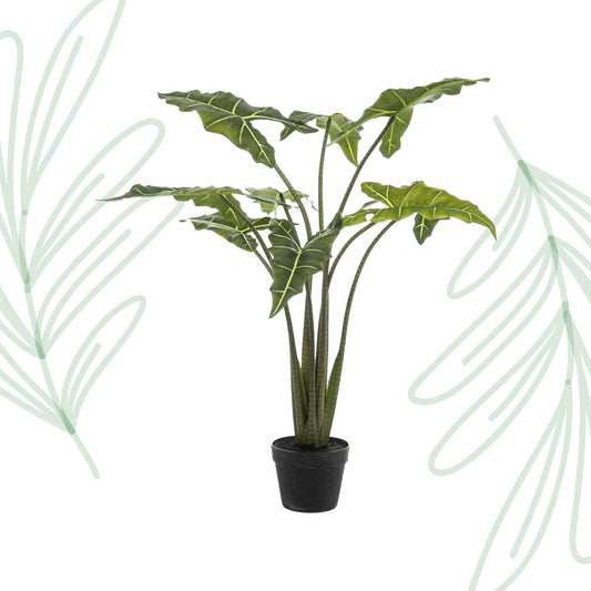 Kunstplant - Alocasia Frydek - Olifantsoor - 120 cm - Forest Plants
