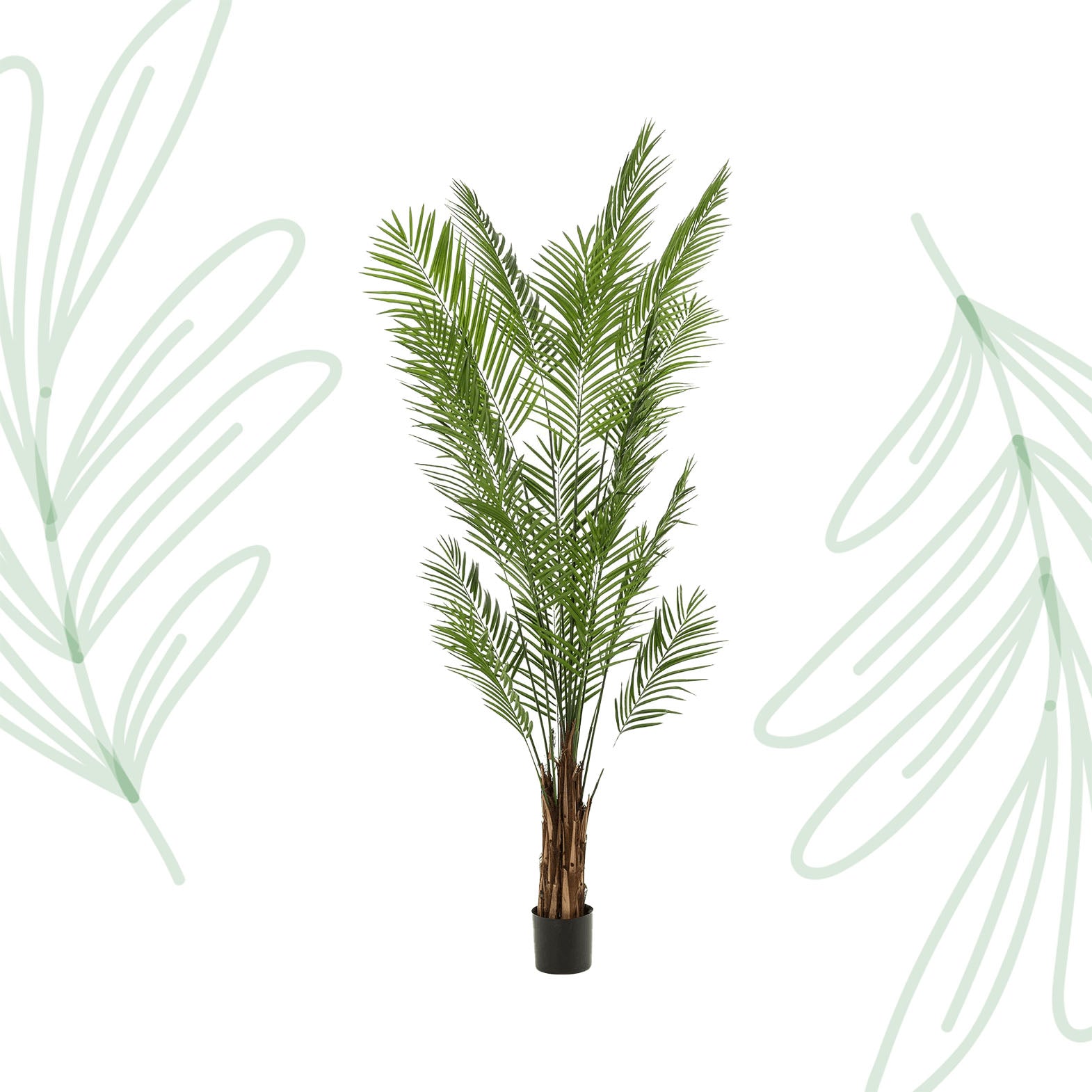 Kunstplant - Areca Lutescens - Goudpalm - 240 cm - Forest Plants