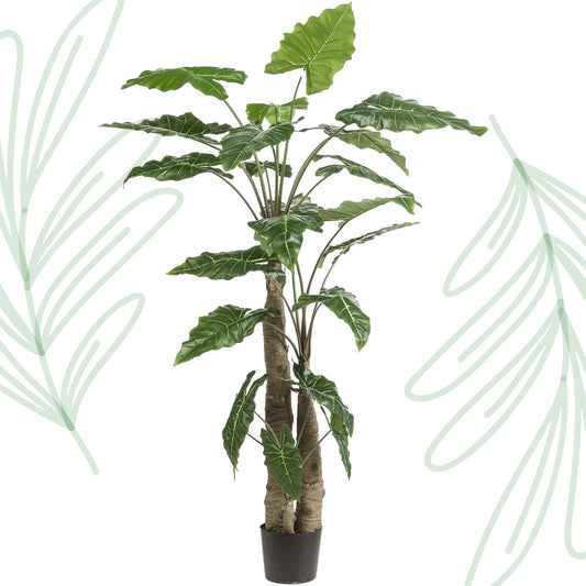 Kunstplant - Alocasia - Olifantsoor - 180 cm - Forest Plants