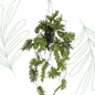 Kunstplant - Philodendron - Klimmende boomliefhebber - 80 cm - Forest Plants