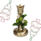 Candle stick Lime Green Gold - ↕ 18,5 cm