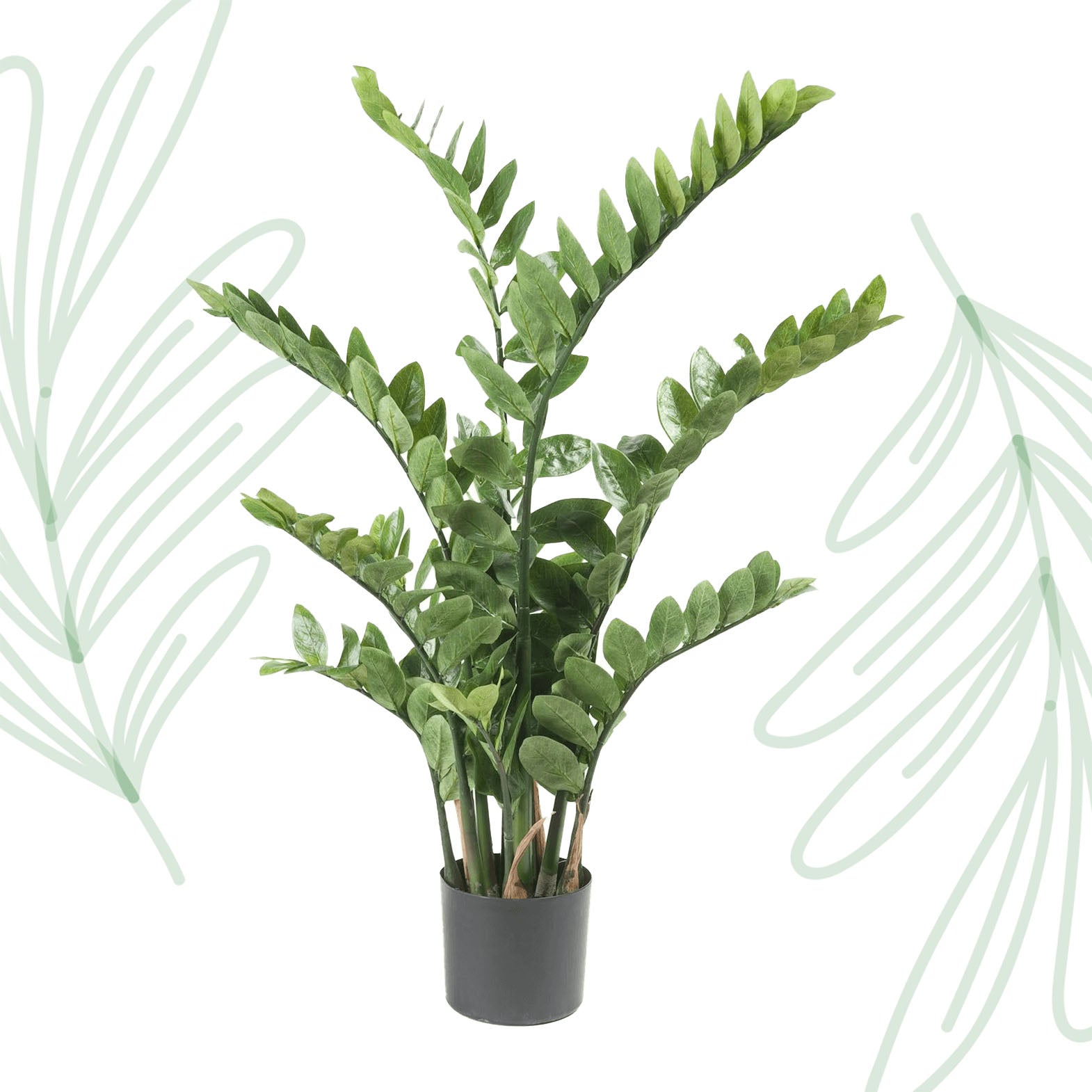 Kunstplant - Zamioculcas - Kamerpalm - 110 cm - Forest Plants