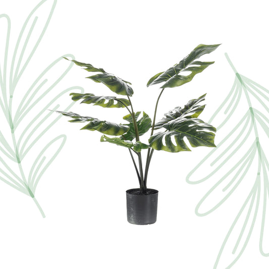 Monstera Deliciosa - kunstplant - 65 cm - Forest Plants