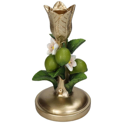 Candle stick Lime Green Gold - ↕ 18,5 cm