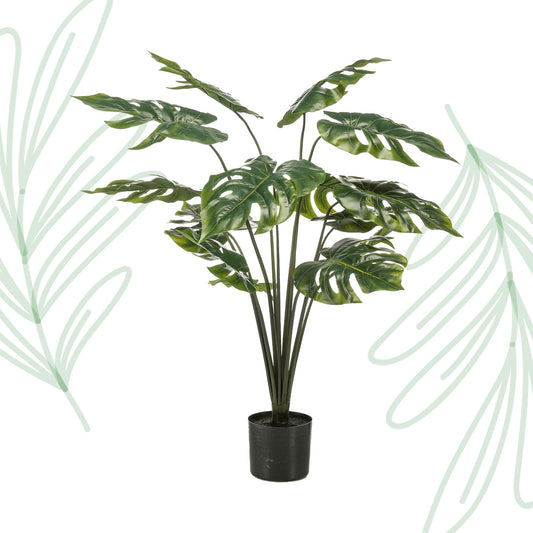Monstera Deliciosa - kunstplant - 95 cm - Forest Plants