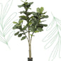 Kunstplant - Ficus Lyrata - Tabaksplant - 180 cm - Forest Plants
