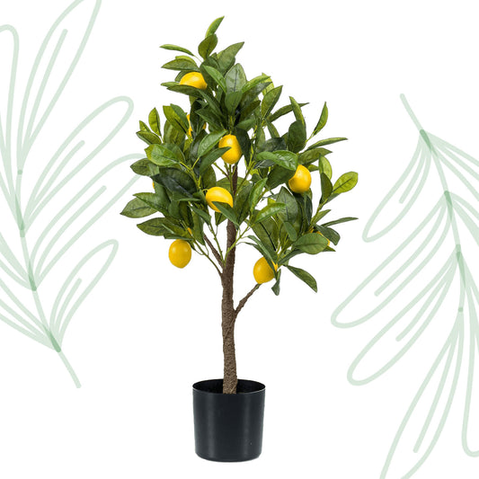 Kunstplant - Citrus Limonia - Citroenboom - 75 cm - Forest Plants