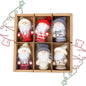 Gnome Popjes / Sterrentrui – 8 cm – Set van 6