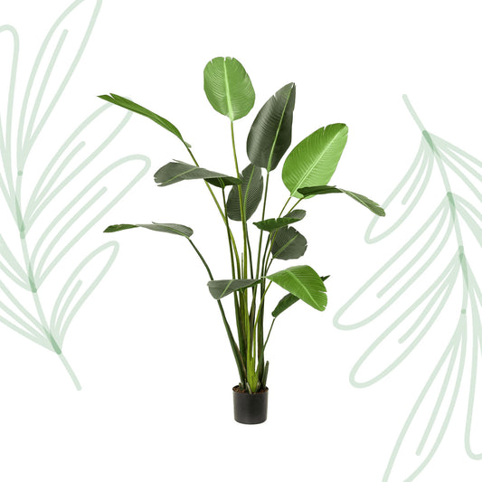 Kunstplant - Strelitzia Nicolai - Paradijsvogelbloem -  230 cm - Forest Plants