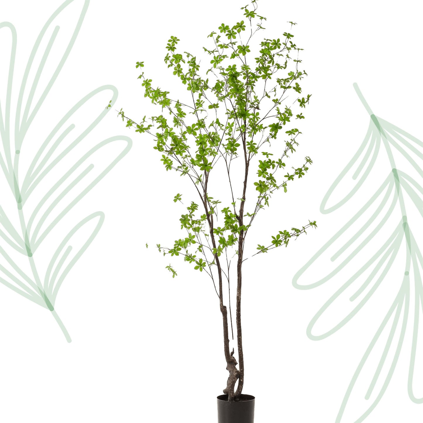 Kunstplant - Tropaeolum Speciosum - Oost Indische Kers - 210 cm - Forest Plants