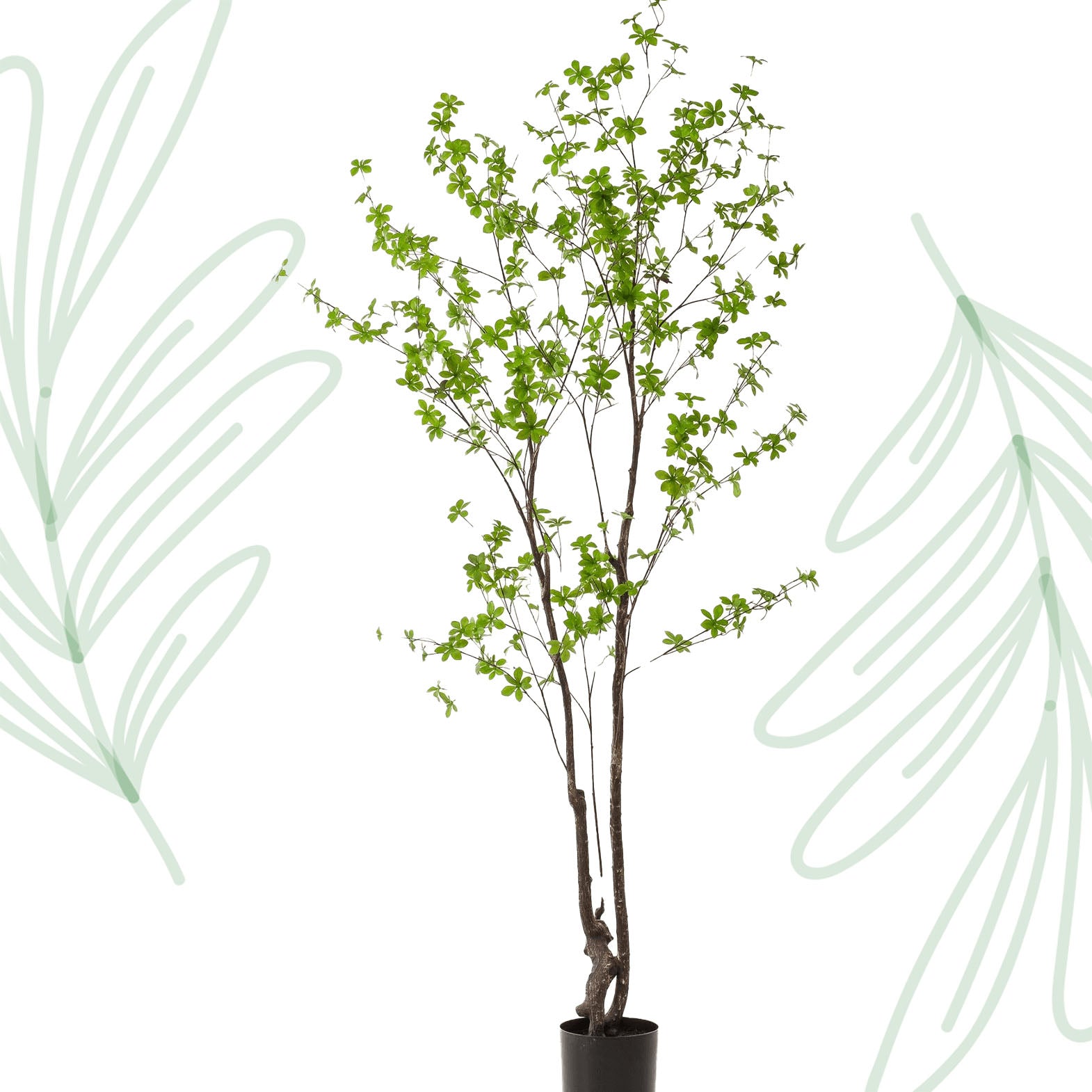 Kunstplant - Tropaeolum Speciosum - Oost Indische Kers - 210 cm - Forest Plants
