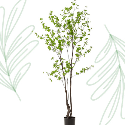 Kunstplant - Tropaeolum Speciosum - Oost Indische Kers - 210 cm - Forest Plants