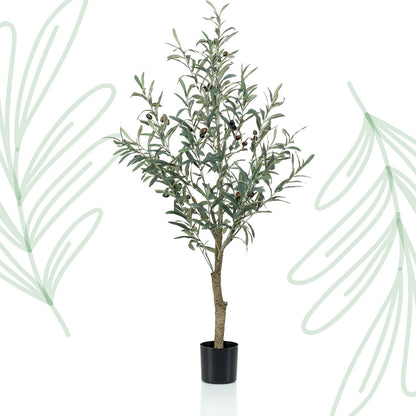 Kunst Olijfboom -  Olea europaea - Olijfboom - 115 cm - Forest Plants