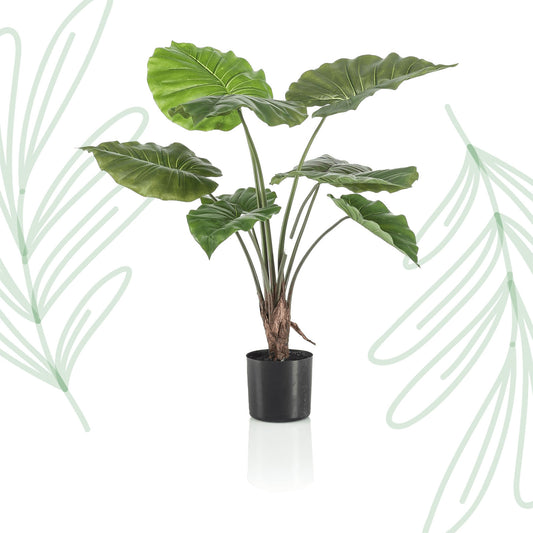 Kunstplant - Alocasia - Olifantsoor - 70 cm - Forest Plants