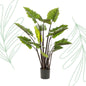 Kunstplant - Colocasia Pink China - Olifantsoor - 130 cm - Forest Plants
