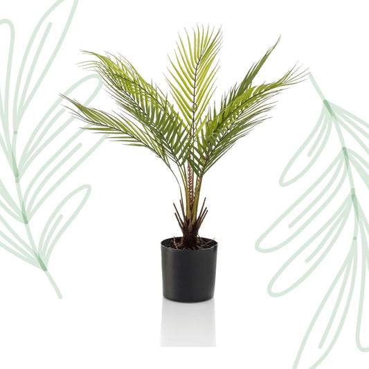 Kunstplant - Chamaedorea - Bergpalm - 50 cm - Forest Plants