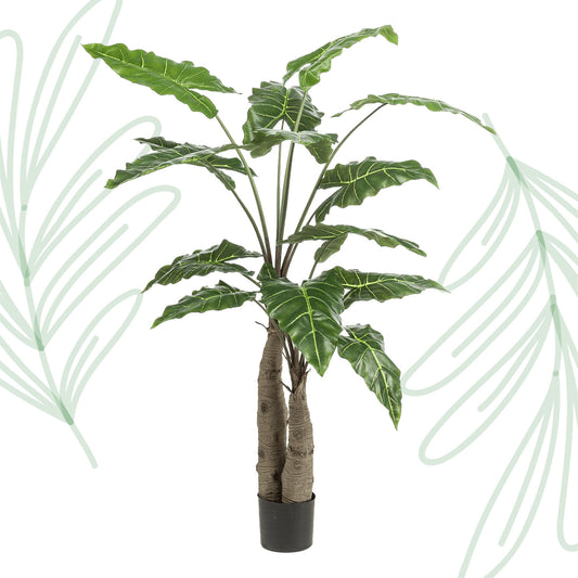 Kunstplant - Alocasia - Olifantsoor - 150 cm - Forest Plants